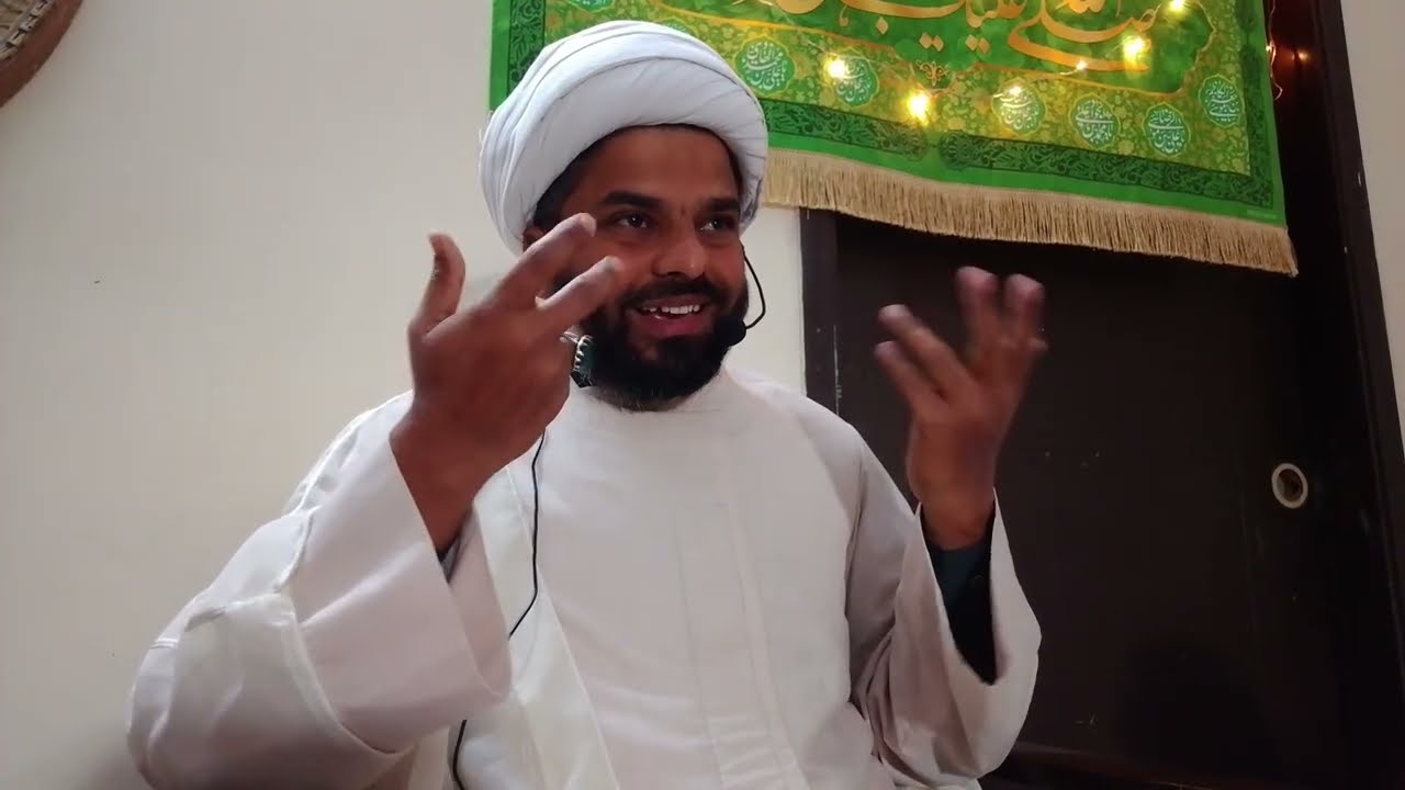  امروہہ سوسائٹی کراچی پاکستان میں دعائے ندبہ کے بعد مولانا طارق مشہدی صاحب کا خطاب