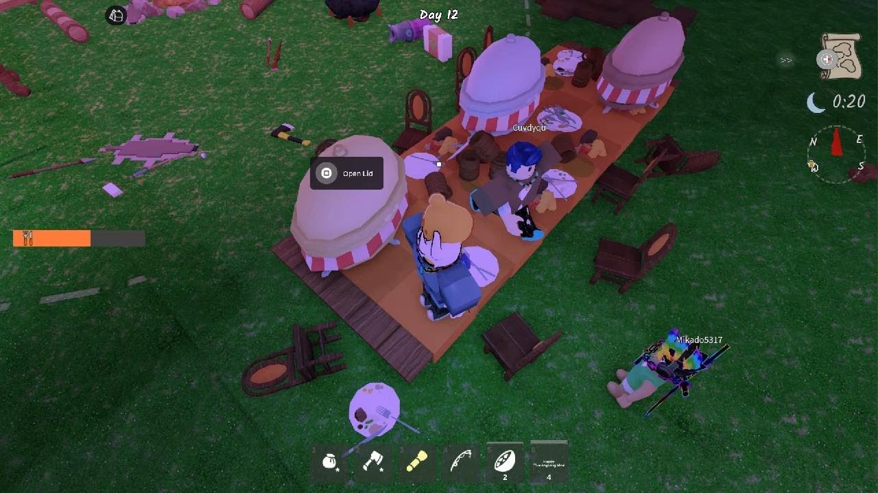 Beating stronghold with only using THANKSGIVING ITEMS in 99 nigths in the forest