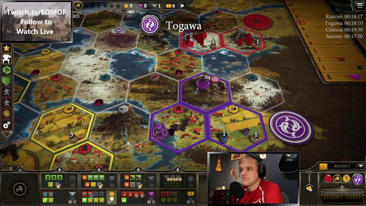 Saxony Patriotic | 13 Turns | Ranked 4p | 2/13/21 | Scythe Board Game