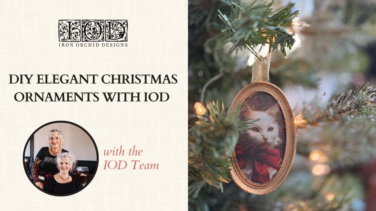 DIY Elegant Christmas Ornaments with IOD