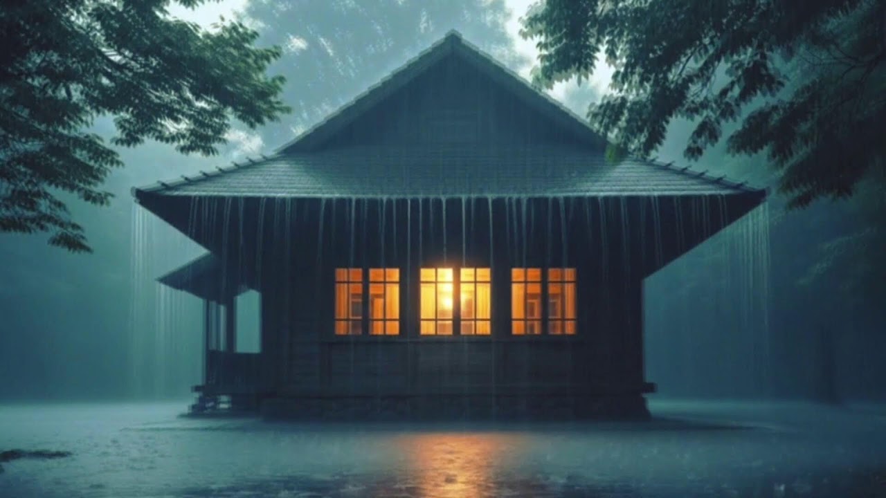 All Night Forest Storm 🌲 Heavy Rain & Thunder for Deep Sleep (LIVE)
