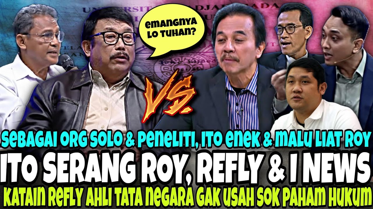 JENDRAL ITO JIJIK SAMA ROY SI PENILITI GAK BERMORAL - KEPAKARAN REFLI HARUN DIHINA KOMJEN ITO