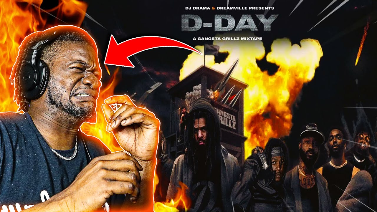 THE BEST GROUP OUT! | Dreamville - D-Day: A Gangsta Grillz Mixtape (Full Mixtape) REACTION