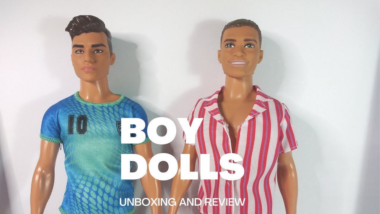 Let's check out some BOY DOLLS!!!  ken soccer and 60th anniversary barbie