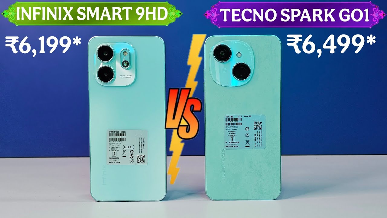 Battle of the Budget: Infinix Smart 9HD vs. Tecno Spark Go 1!