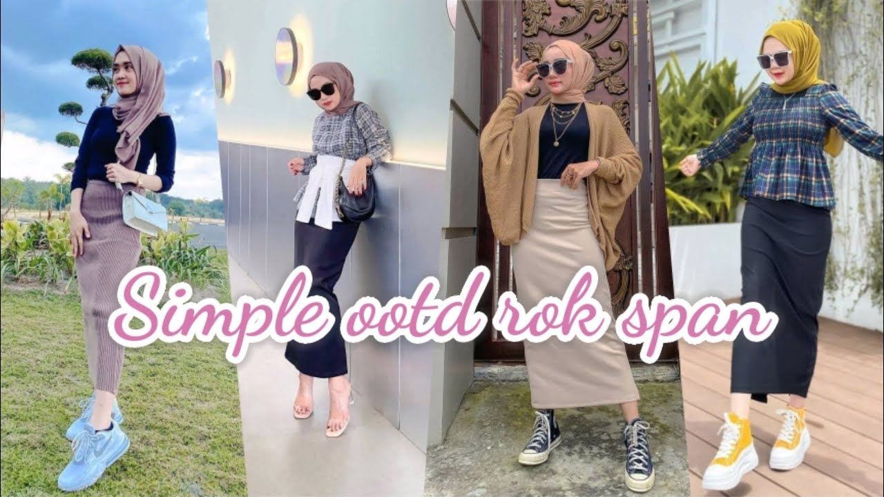 INSPIRASI ✨|| OOTD ROK SPAN HIJAB REMAJA 2021