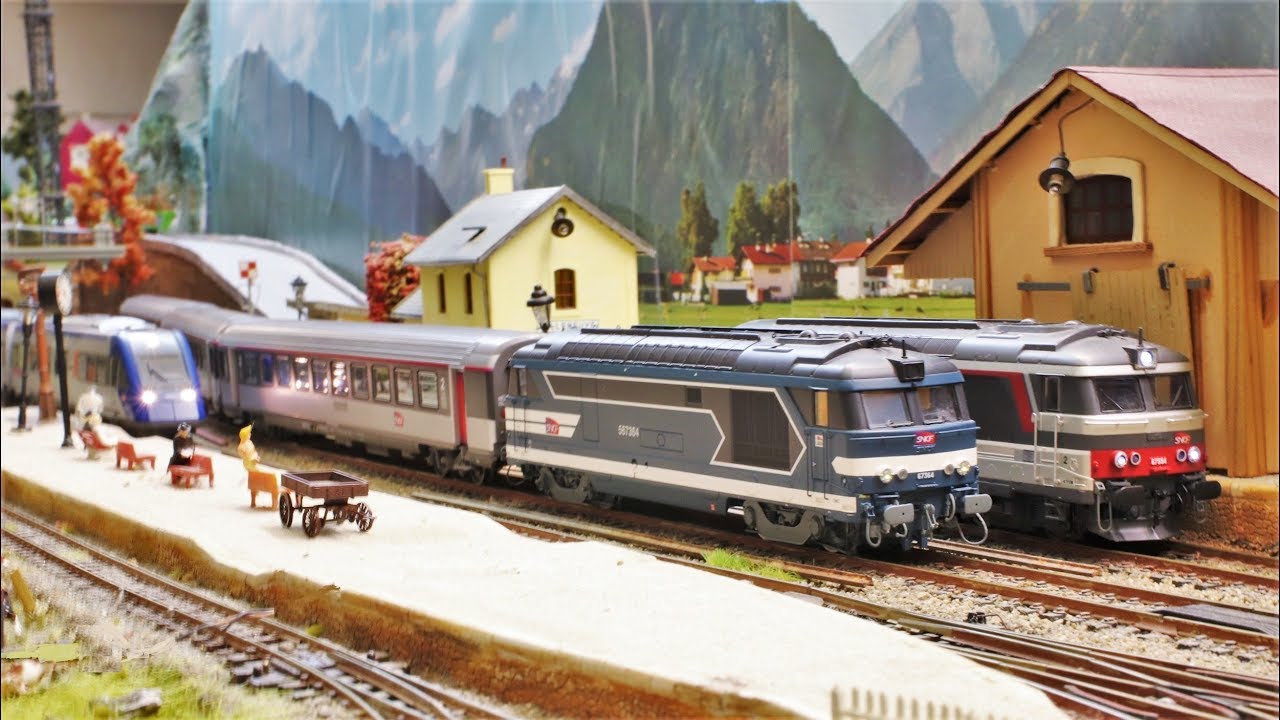 Trains miniatures ho : dessertes voyageurs et marchandises