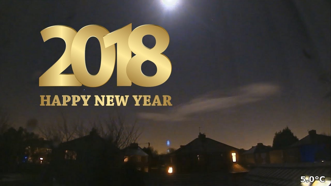 New Year 2018 Time-lapse