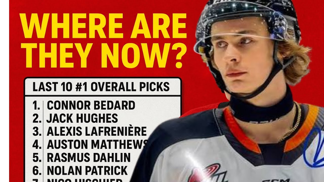 🏒 Where Are They Now? Dissecting the Last 10 #1 Overall NHL Draft Picks 👀