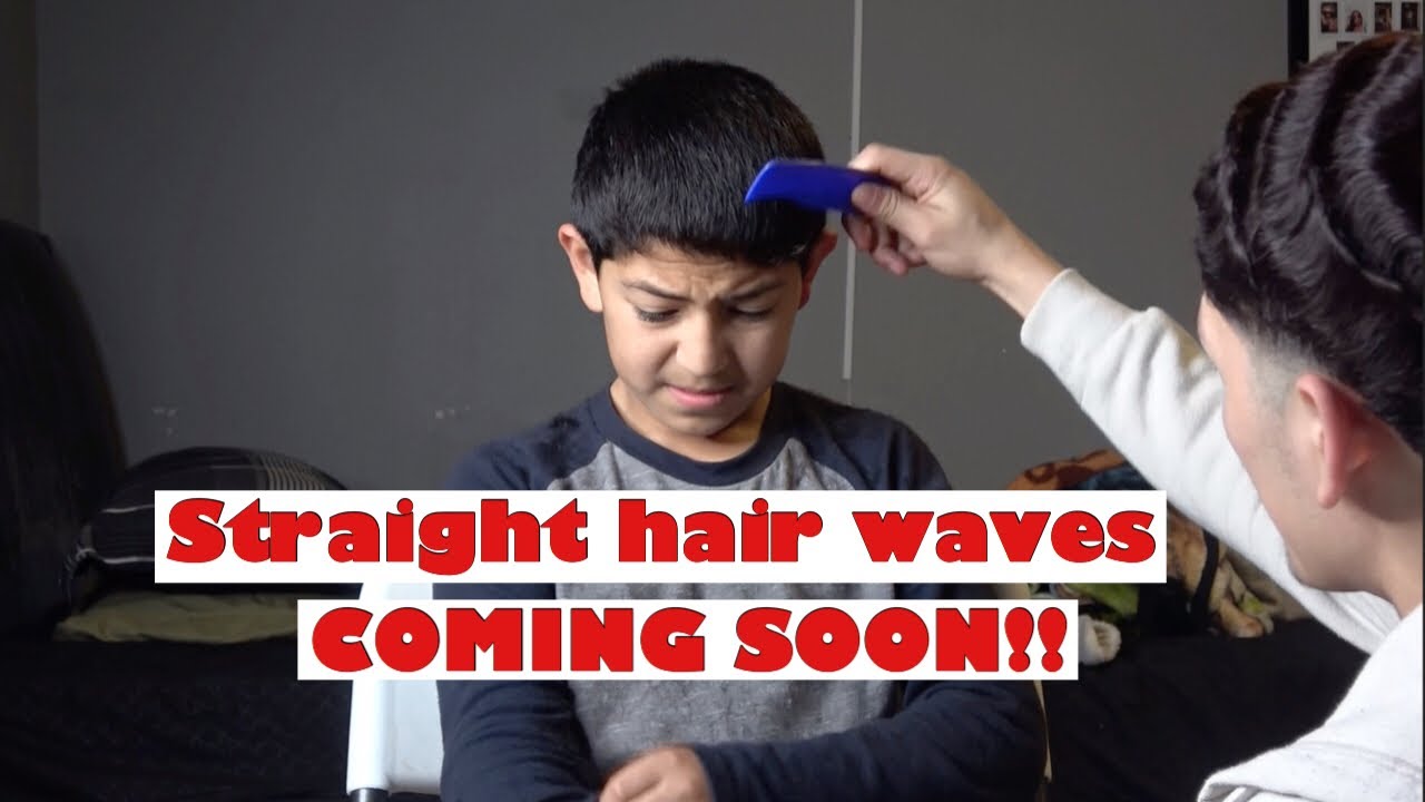Starting little brother on 360 straight hair waves!! 🌊