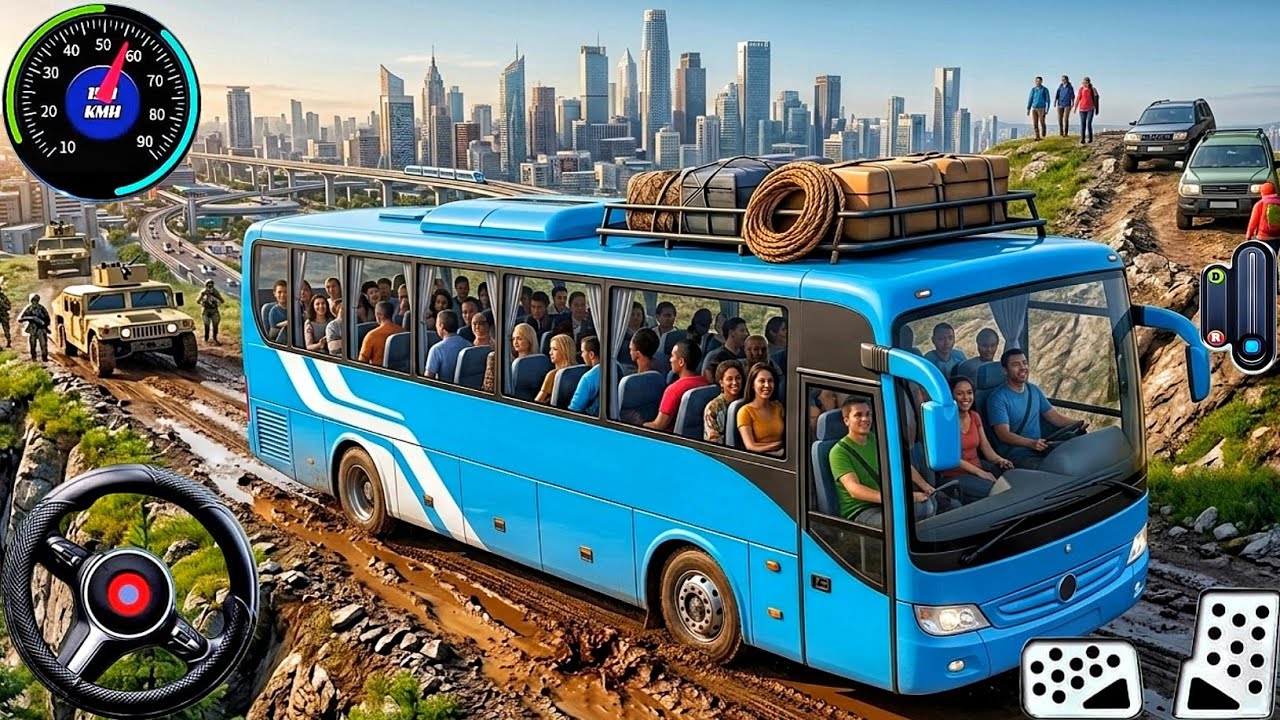 New Bus Simulator 2026 - Mastering Extreme Offroad Routes: Bus Driving - Bus Game Android Gameplay
