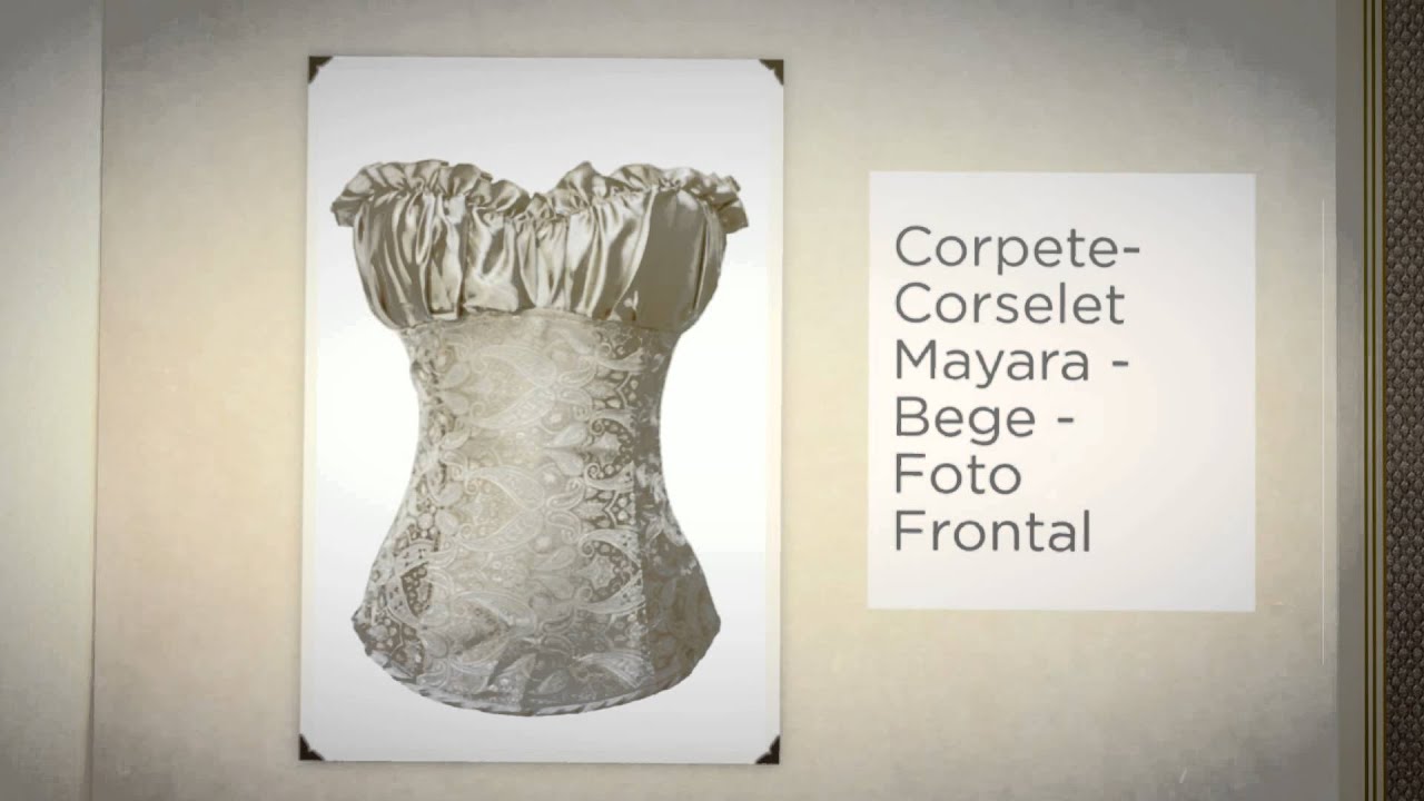 Corpete-Corselet Mayara - Bege