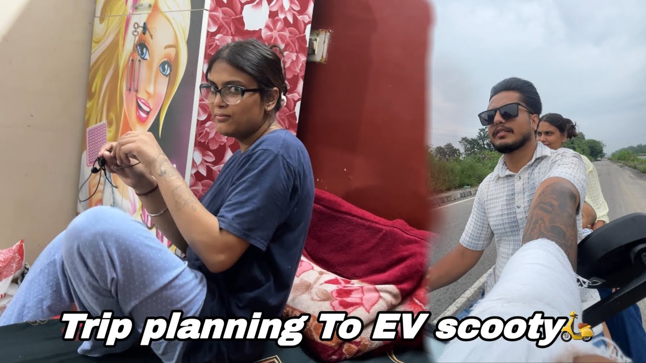Trip planning on EV scooty || 