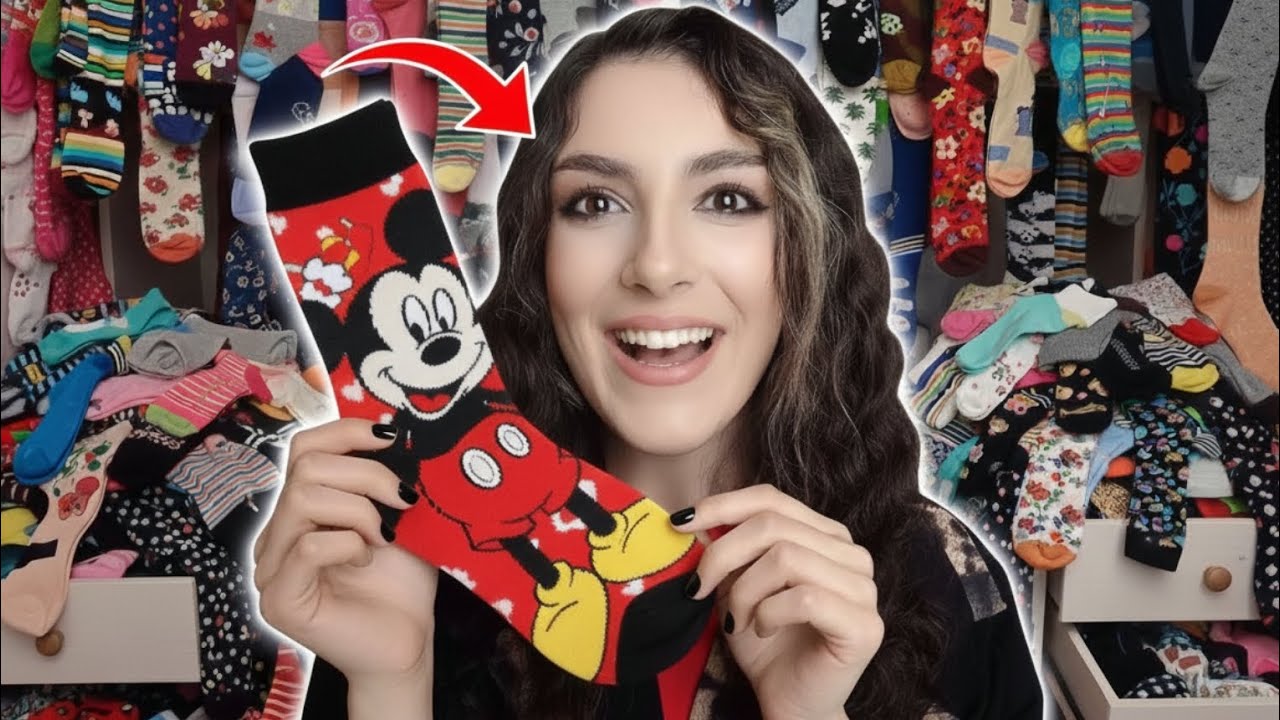 همه جورابامو پام کردم....😈my socks collection 