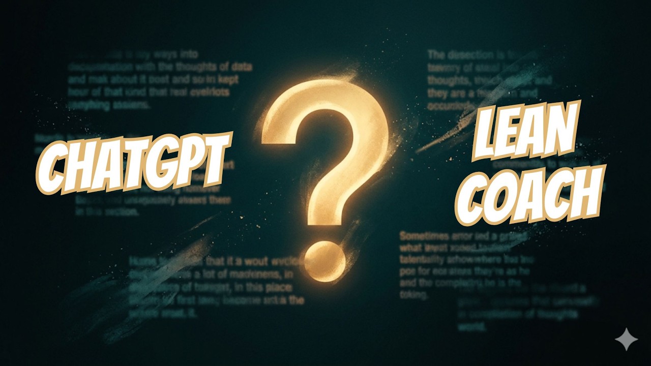 I Asked ChatGPT and My Lean AI Coach the Same Question. The Difference Was Obvious.