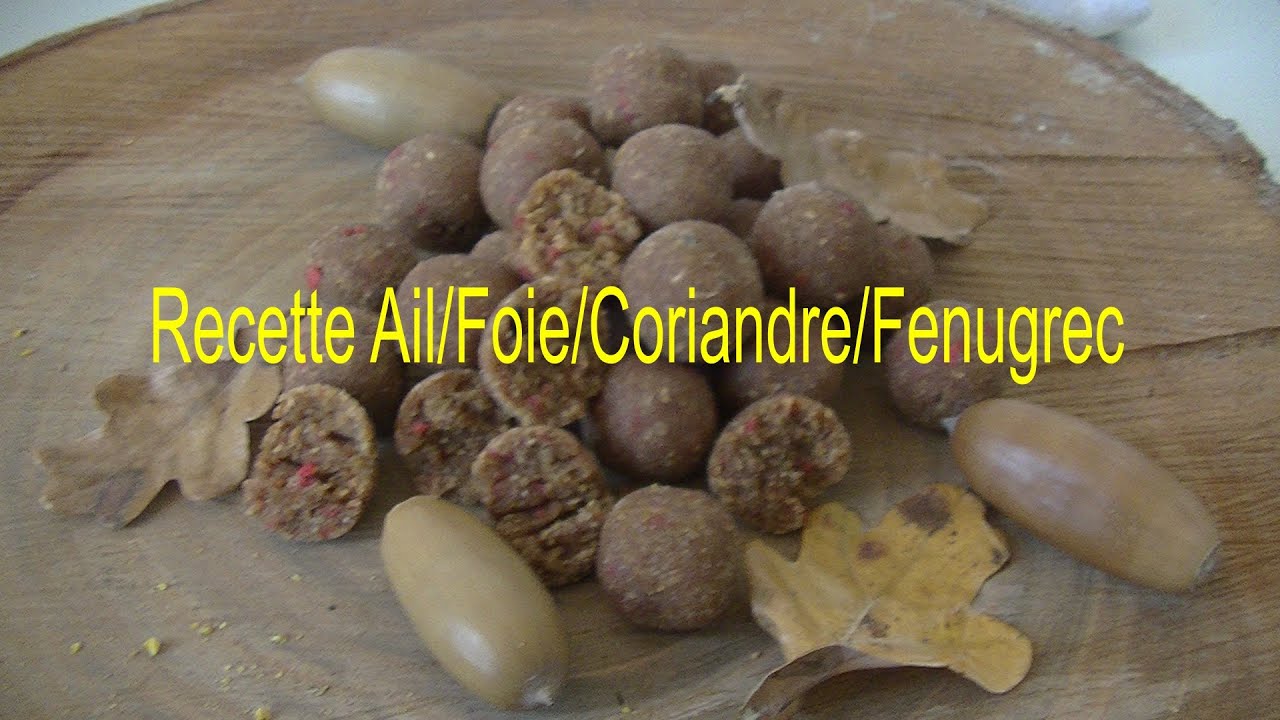 Recette de bouillettes Ail/Foie/Coriandre/Fenugrec