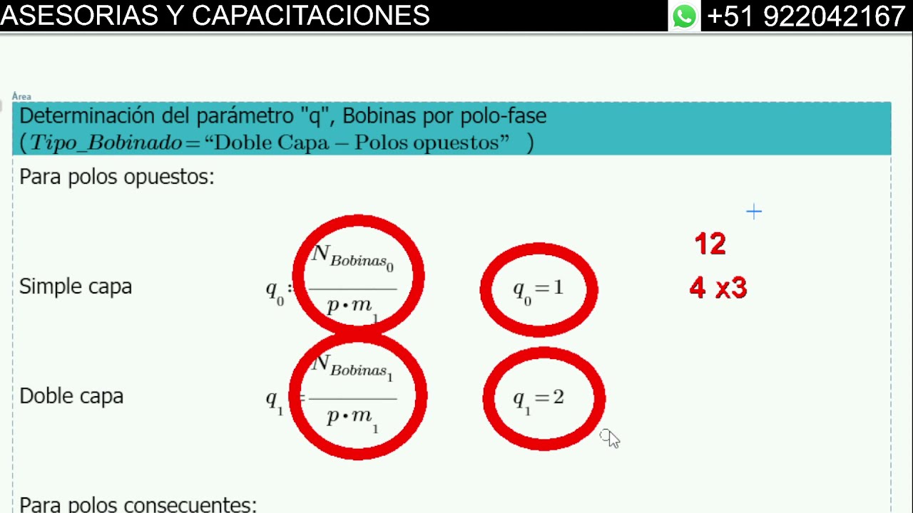 COMO INICIAR EL CALCULO PARA EL ESQUEMA DE BOBINADO DE UN MOTOR DE 6 RANURAS, 4 POLOS, 3 FASES