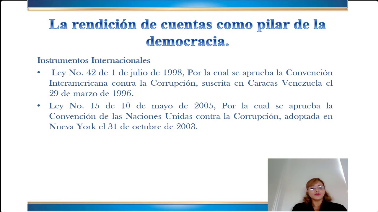 La Rendición de Cuentas como Pilar de la Democracia