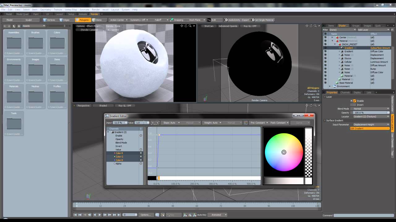 Modo: Creating Snow and Ice shaders