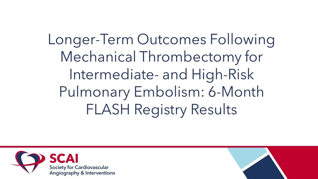 Dr. Sameer Khandhar presents 6-Month FLASH Registry Results at SCAI 2023