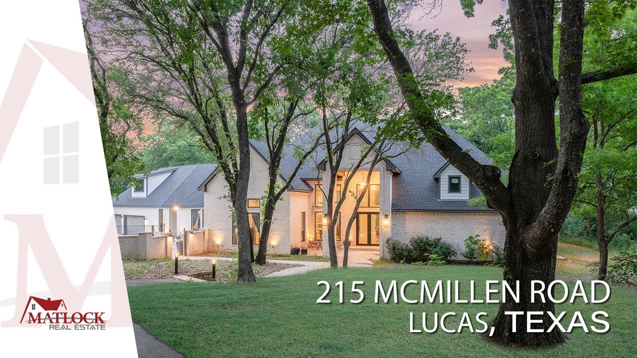 215 McMillen Road, Lucas, Texas - Secluded Estate on Over 6 Acres in Lovejoy ISD - Shot in 4K!!
