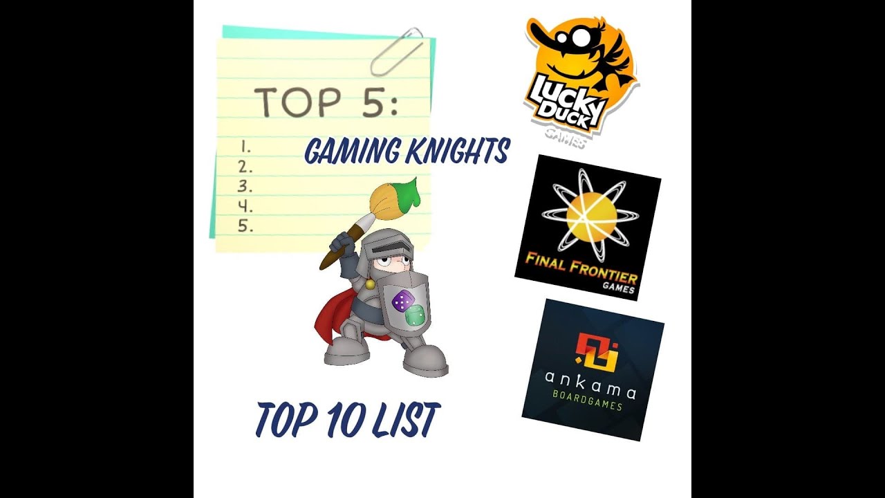 Top 10 List ; We do our top 5 games each of 2019