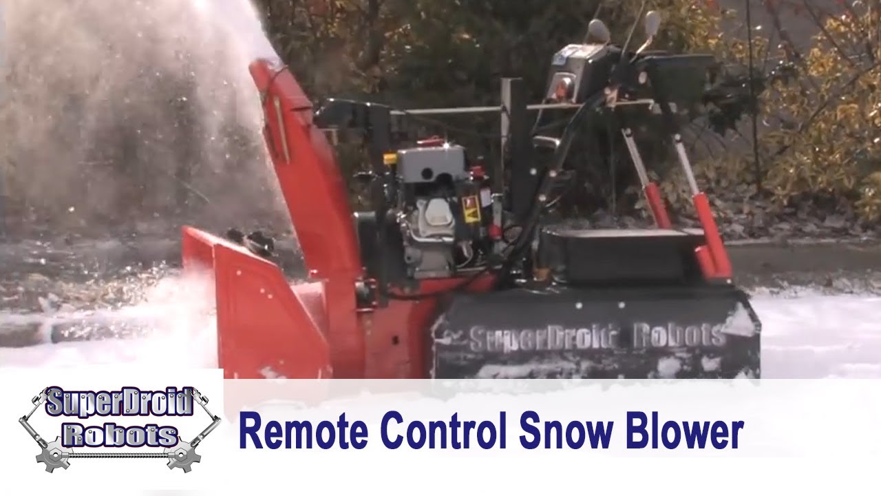 Snow Blower Robot Remote Controlled by SuperDroid Robots
