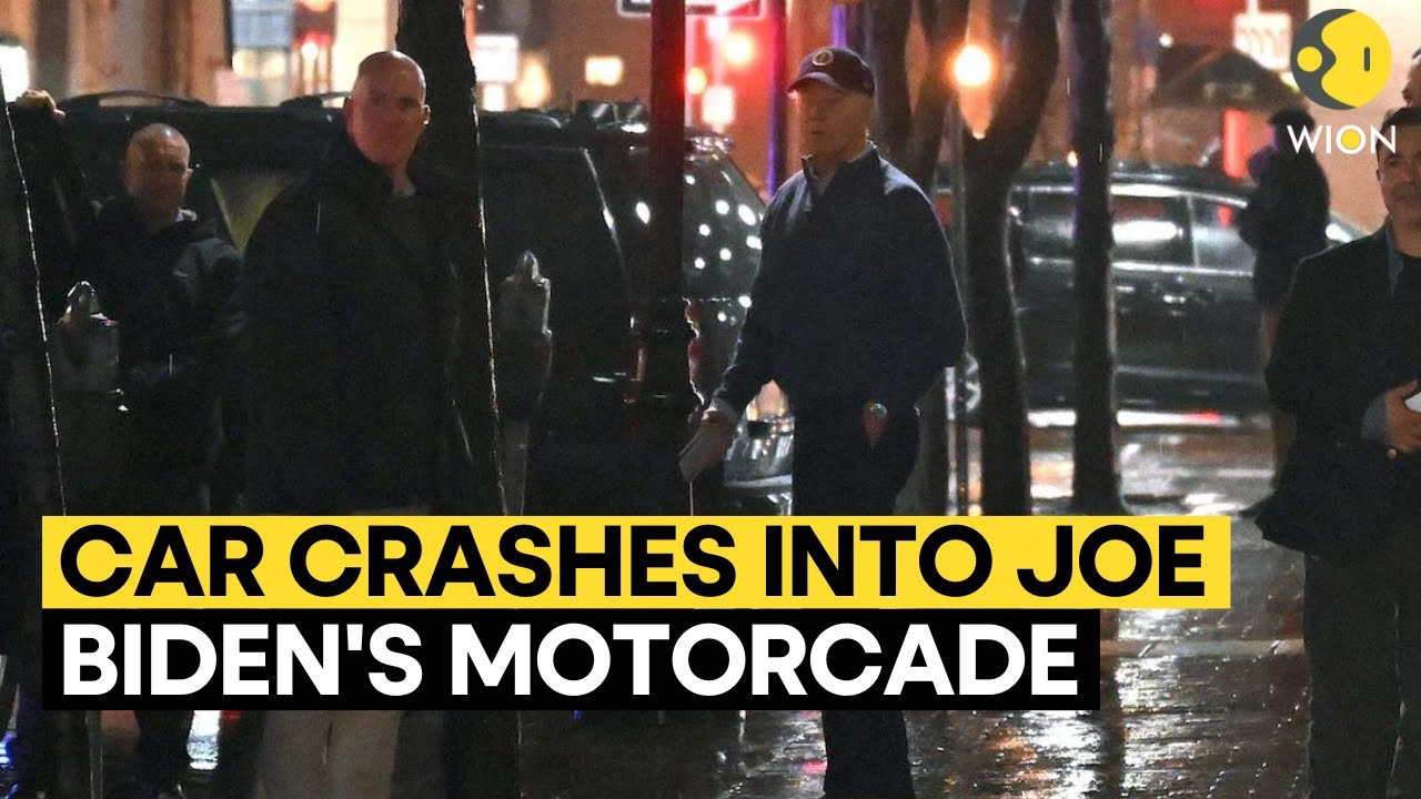 Car collides with vehicle in President Biden's motorcade in Delaware | WION Originals