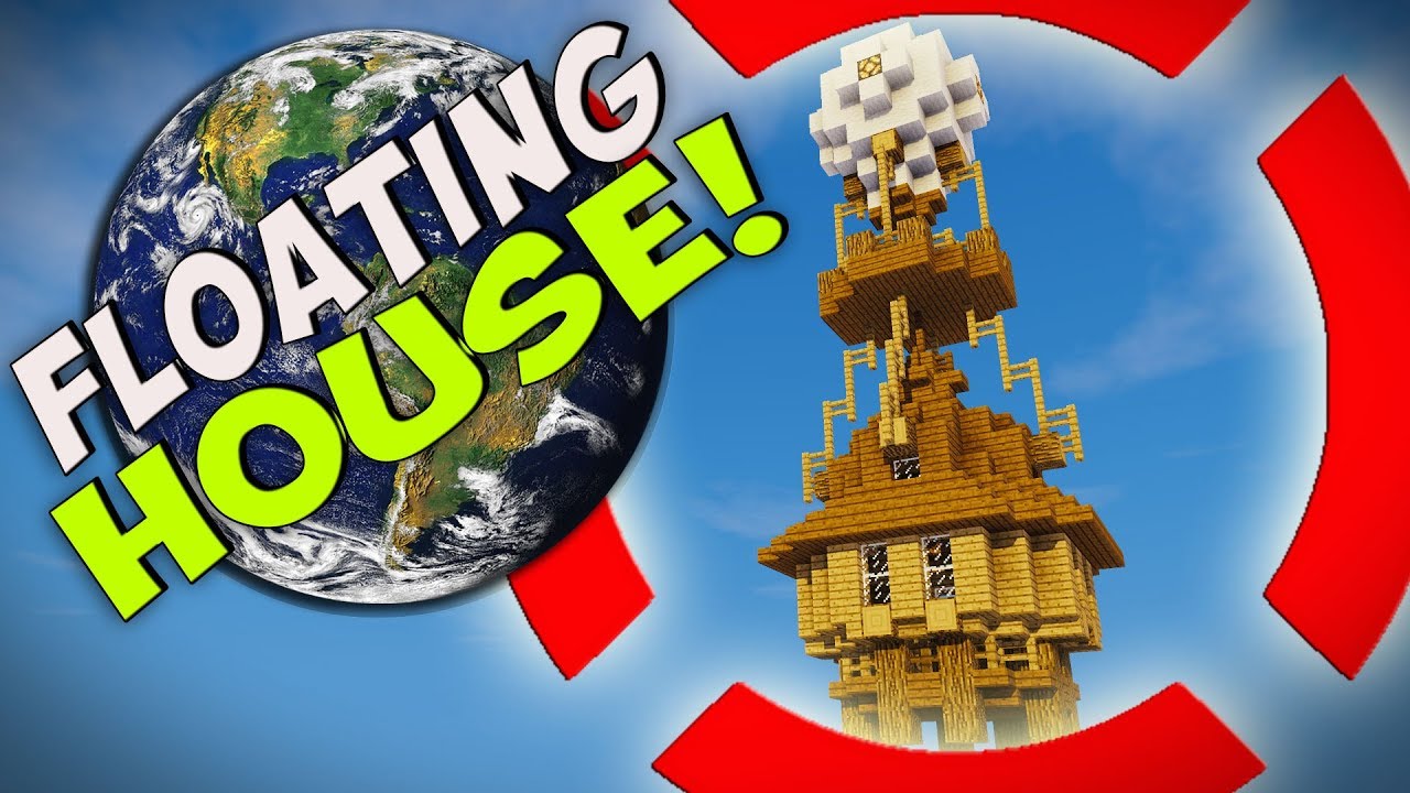 Minecraft: How to Build a Secret Base Tutorial - Sky House!