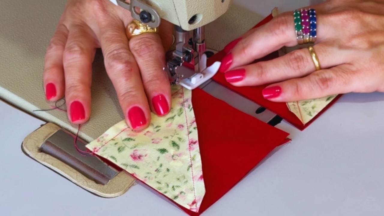 Transformei QUADRADOS de Tecidos em PATCHWORK Lindo Fácil e RÁPIDO de Costurar 😍