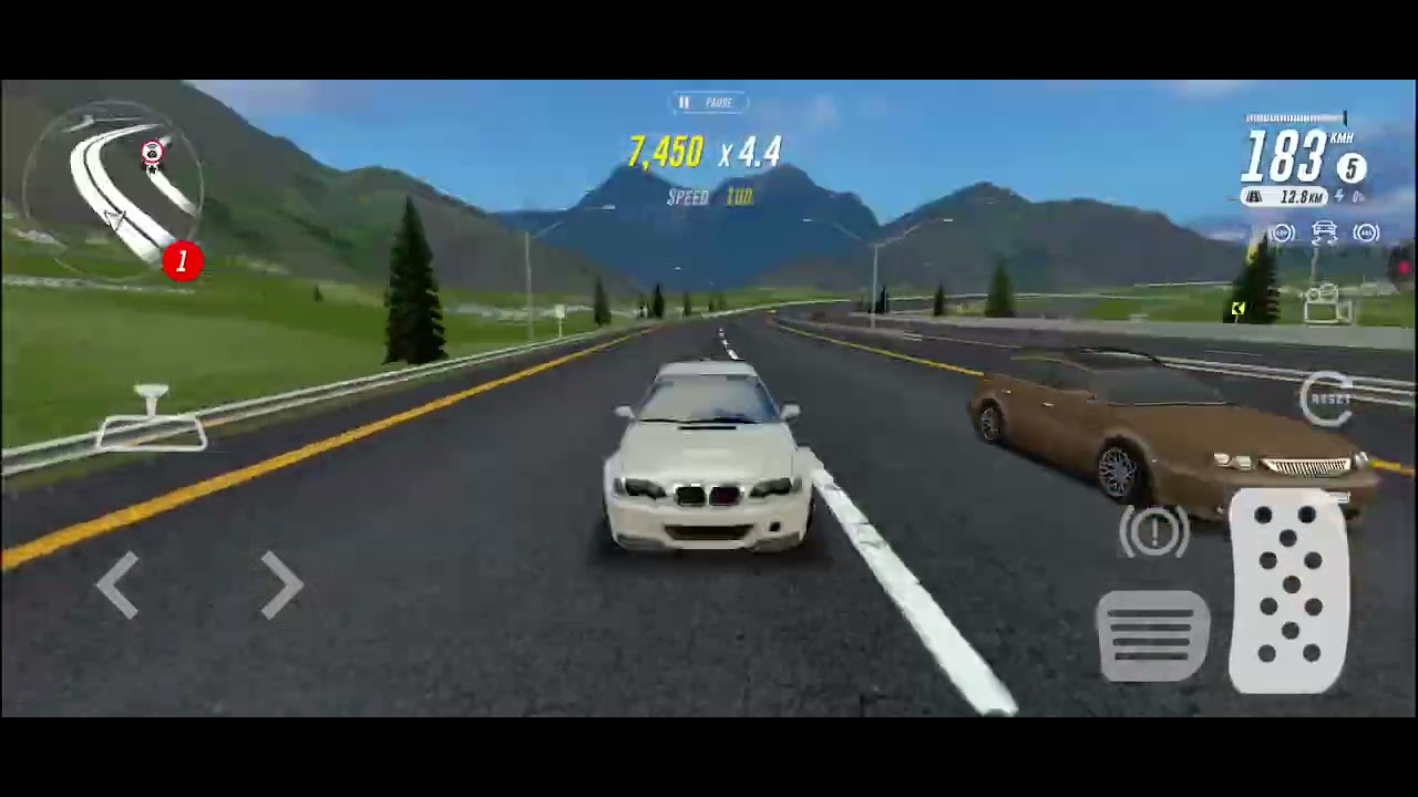 Playing Forza simulator 