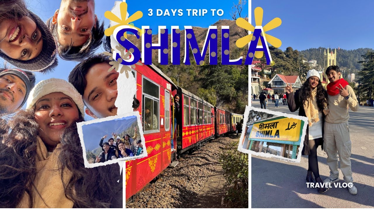 My First Trip To Shimla🧣Part 1: Chasing Sunsets||with the Gang||🏔️✨. 