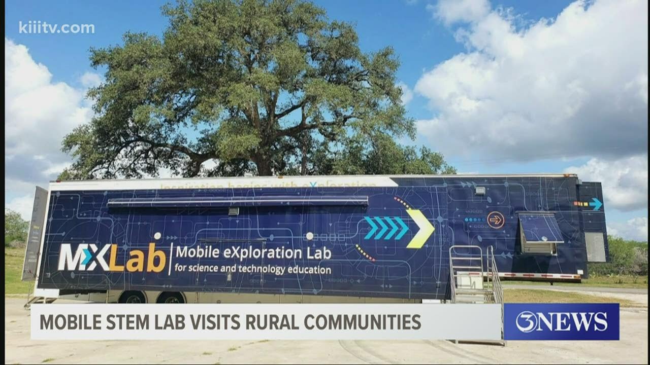 Mobile STEM bus visiting rural communities in Coastal Bend and across Texas