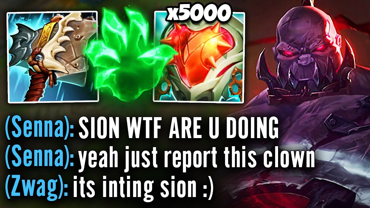 My Senna FLAMES me all game for playing inting Sion... then I carried her to victory