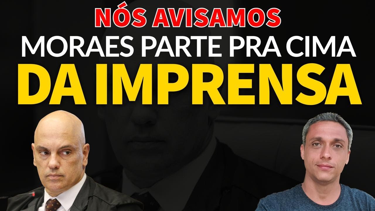 Nós avisamos! Moraes ameaça a IMPRENSA após notícia de sua reunião com Varcaro e BRB