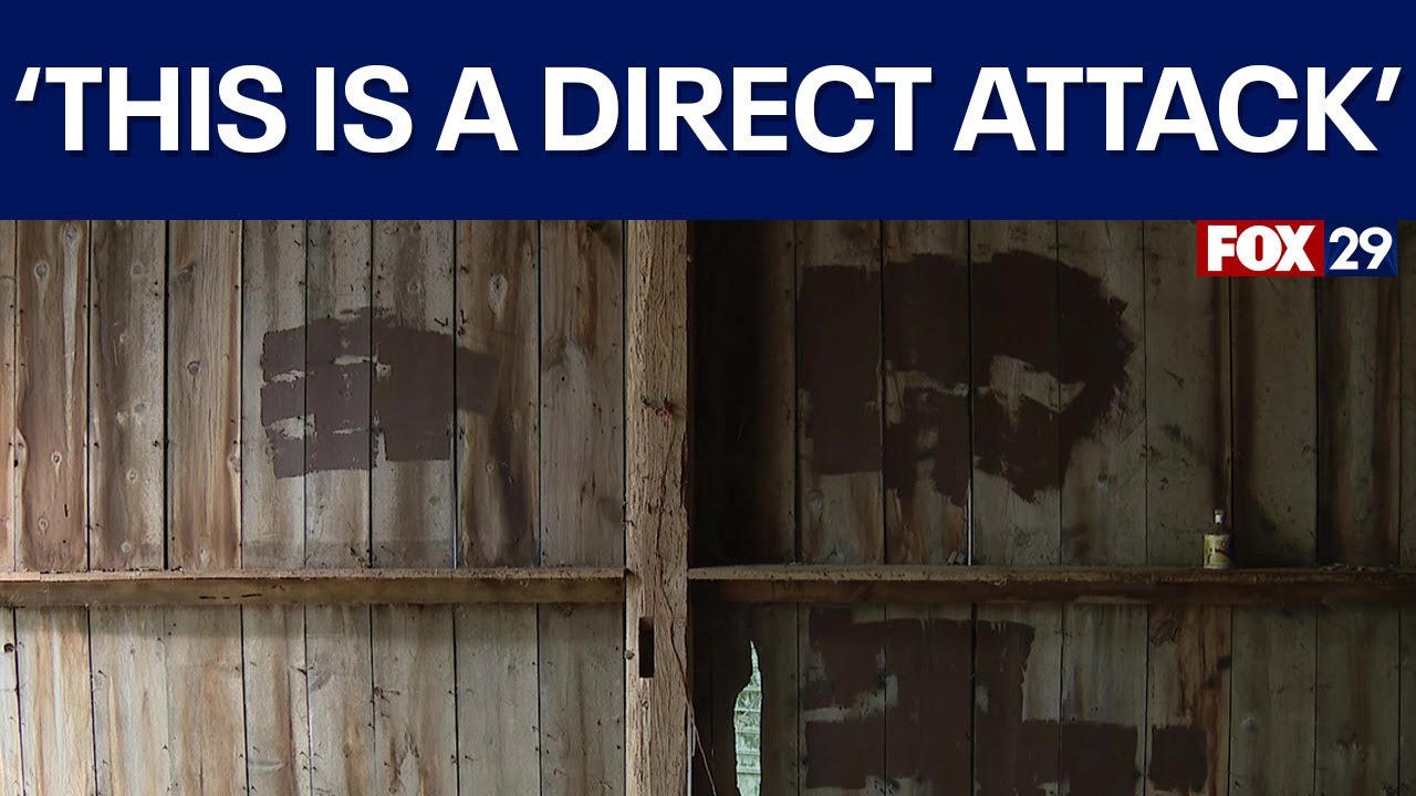 Swastika, racist slurs spray-painted at Pennsylvania farm