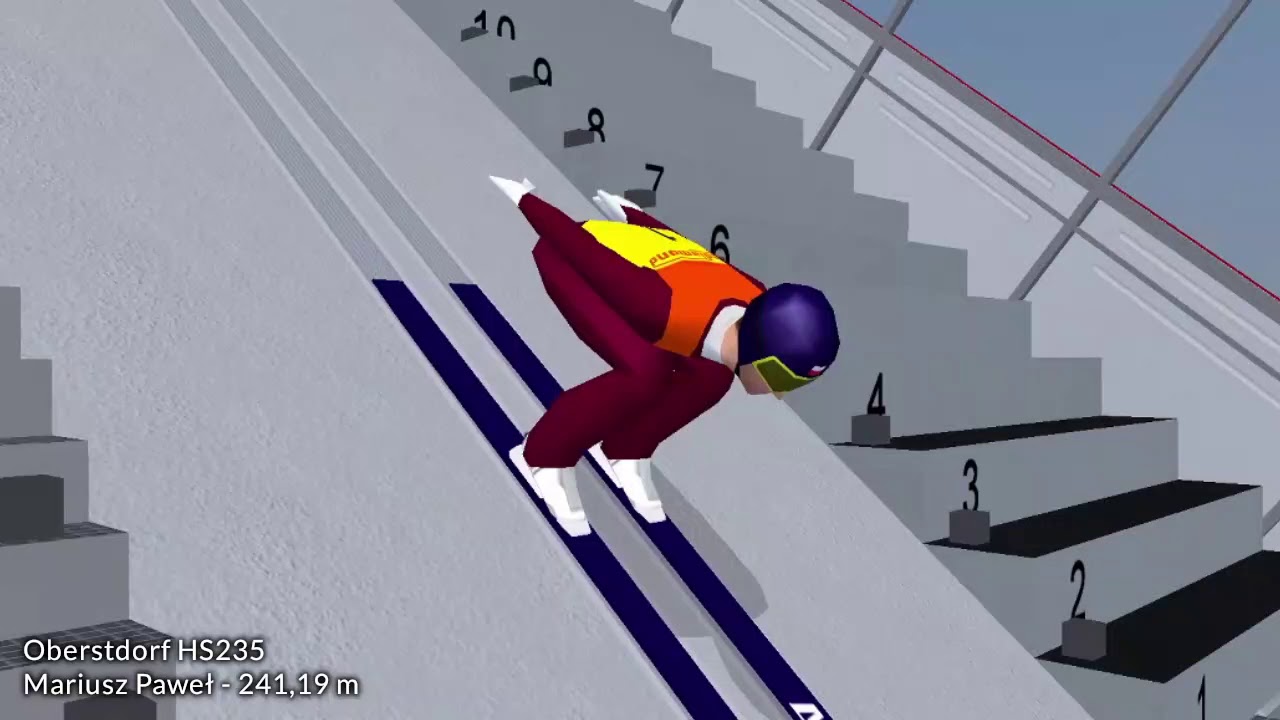 Deluxe Ski Jump 4 - Rekordy skoczni online - Luty 2021 - Skocznie oficjalne i realne