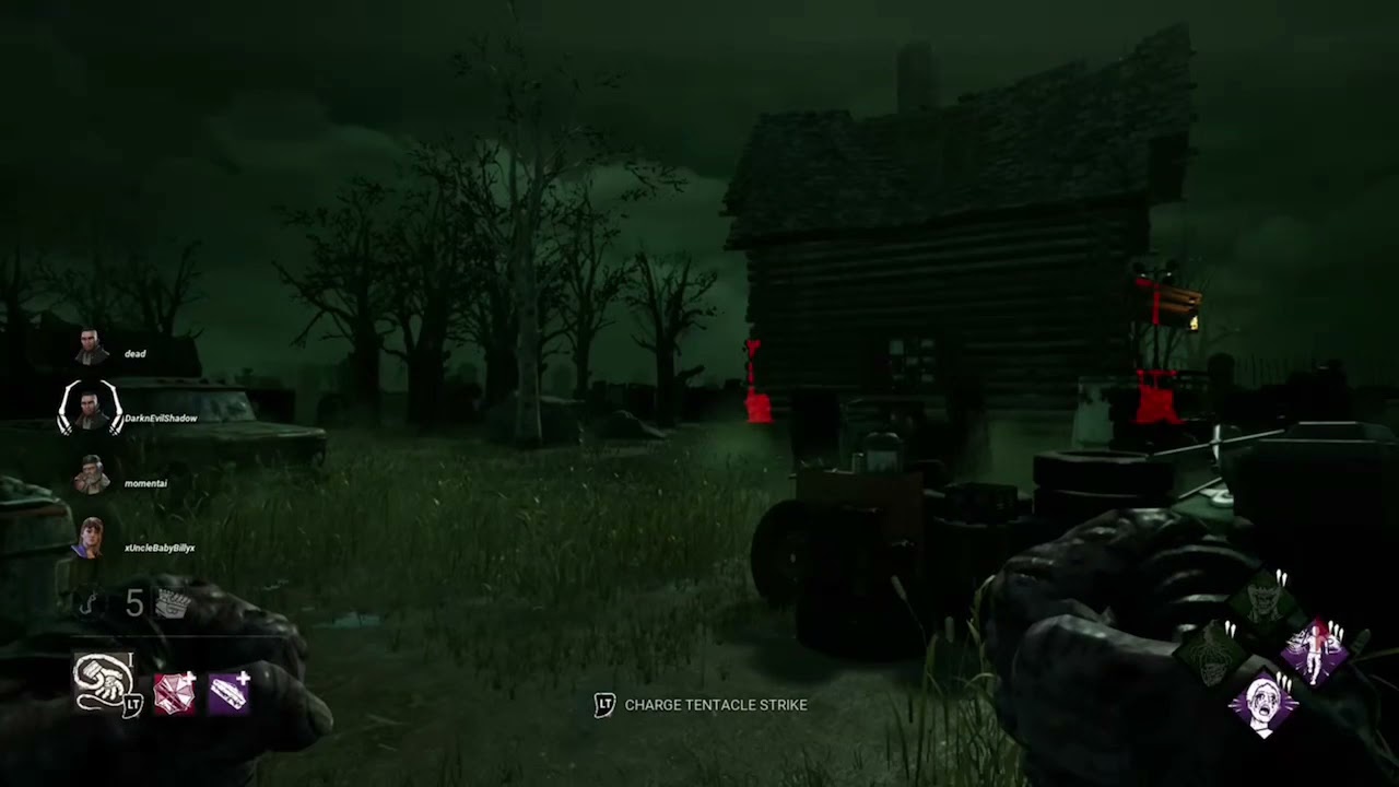 DBD What the Killer sees when they use Nemesis&rsquo;s Perk Lethal Pursuer