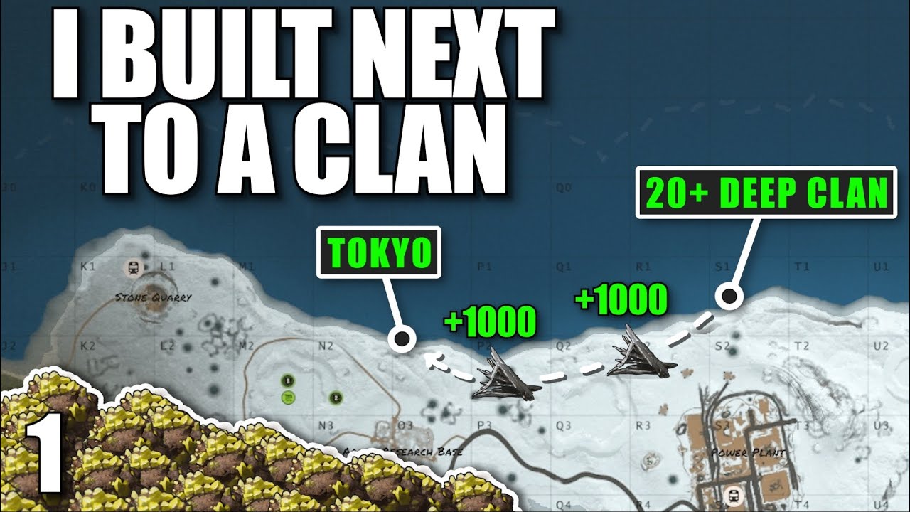 I BUILT NEXT TO A 20+ DEEP CLAN ON WIPE DAY | Solo Rust
