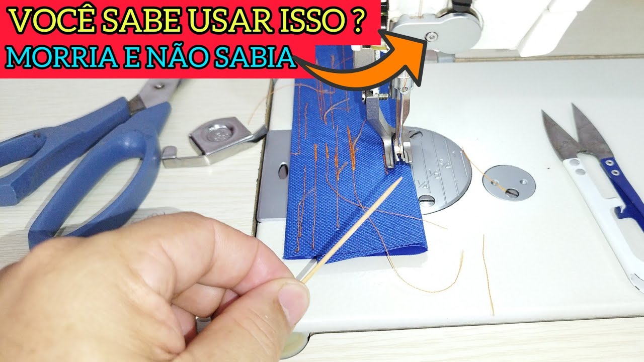 MÁQUINA DE COSTURA SAINDO A LINHA DA AGULHA VEJA ESSA DICA