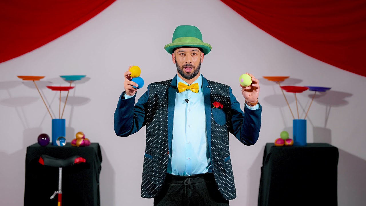 Antar Learn Juggling Balls 5   تعلم اللعب في الكرات مع عنتر