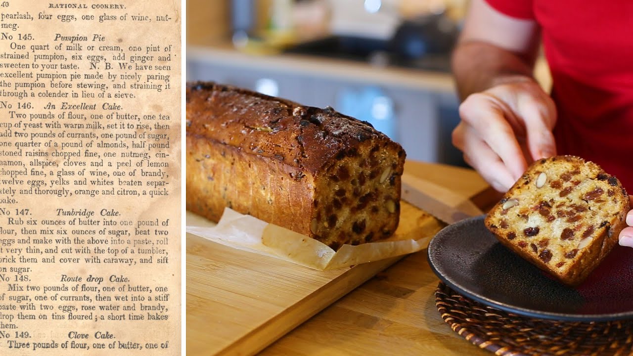 Mon interprétation d'un gâteau du 19ème siècle - The Cook Not Mad 1831