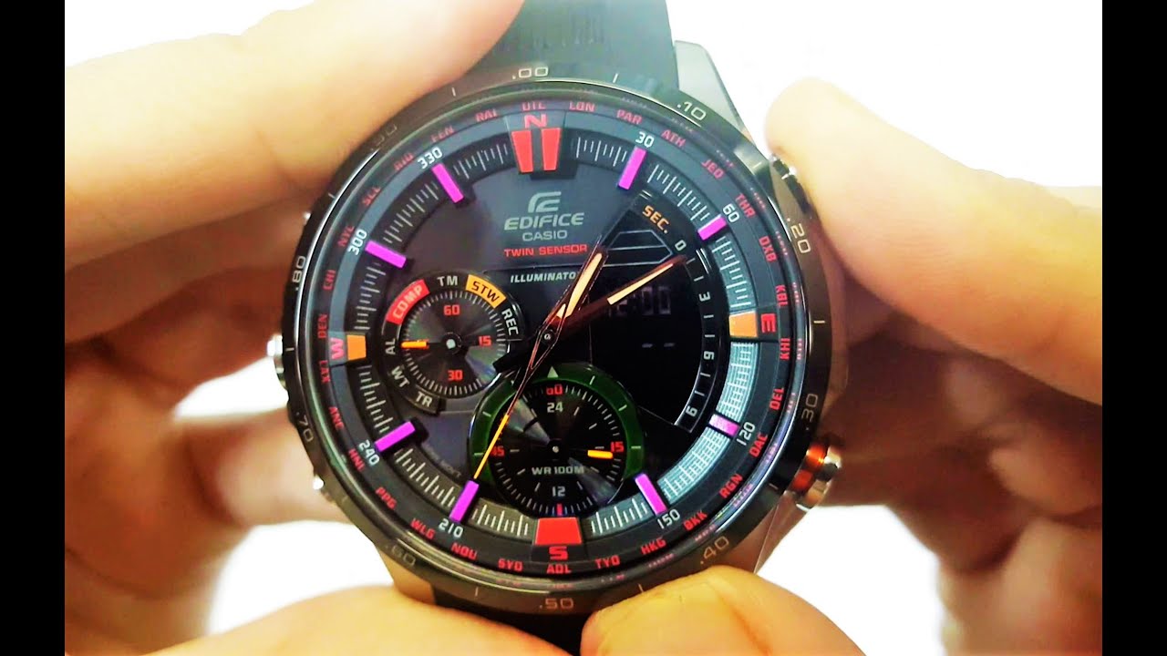 AMAZING CASIO EDIFICE WATCH ERA-300B-1AV UNBOXING
