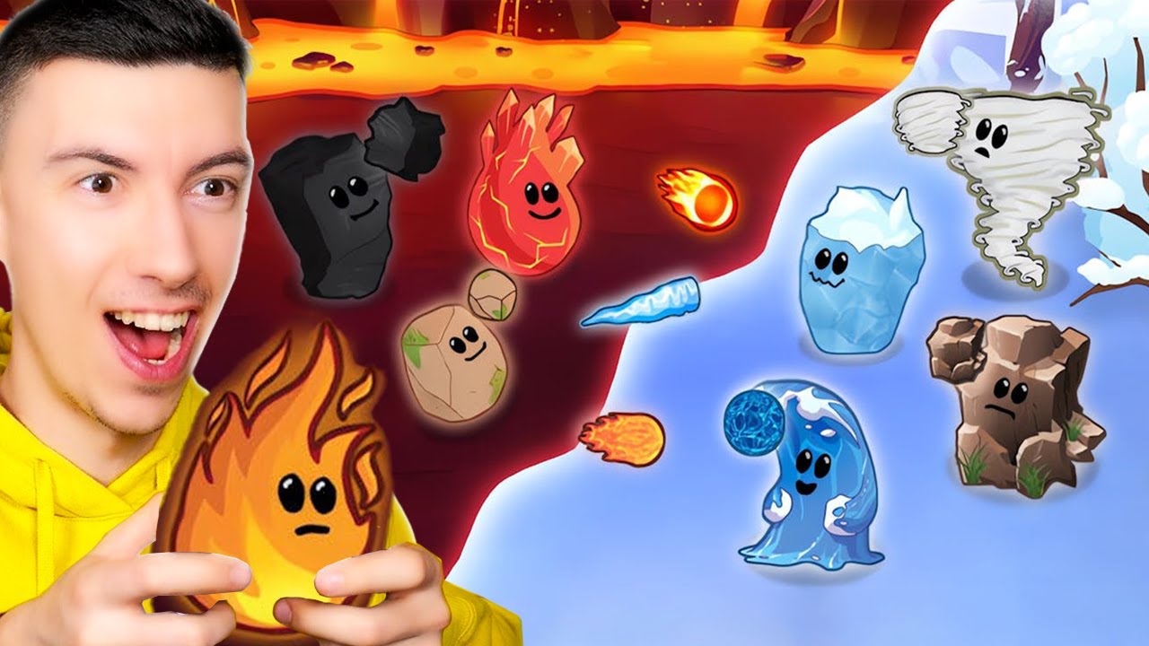 FEU vs EAU dans ELEMENTAL MERGE avec REDKILL