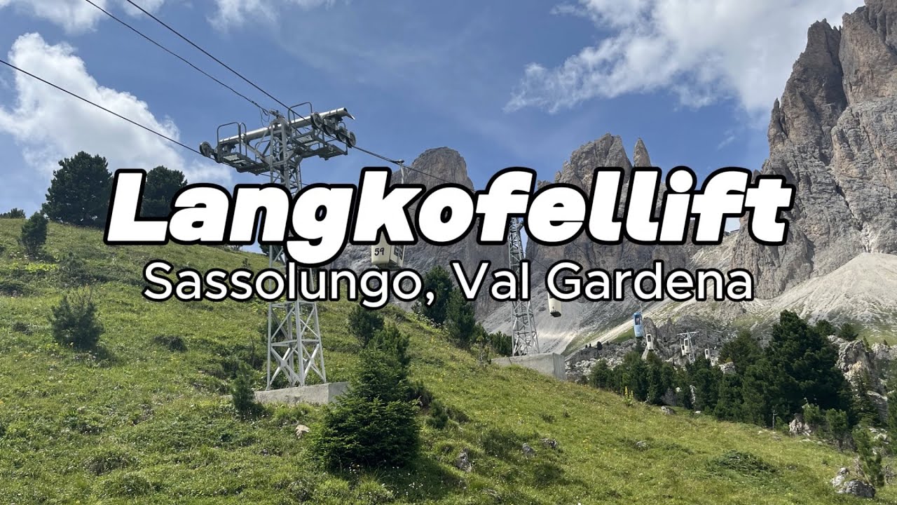 Korblift Langkofellift - Sassolungo, Val Gardena | spektakuläre Stehgondeln von Trojer (2024)