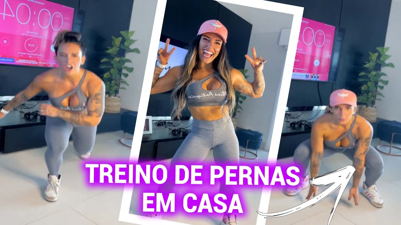 TREINÃO DE PERNAS COM  PESO CORPORAL 🔥 // ALINE ANTIQUEIRA