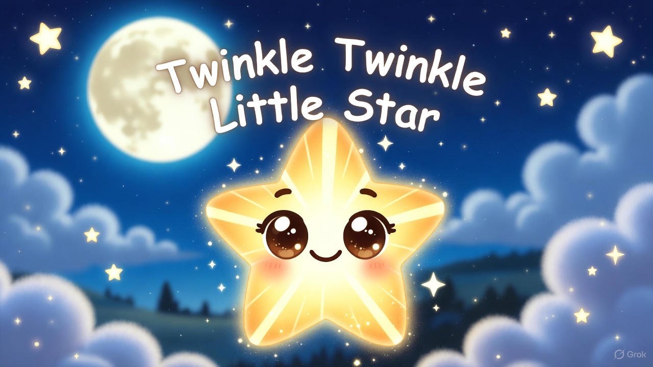 Twinkle Twinkle Little Star 🌙 | Calm Bedtime Rhymes for Babies & Kids | ASrhymesofficial