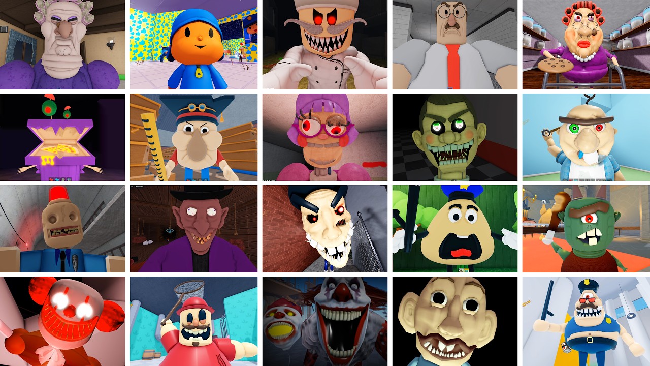 PO POLICE PRISON,POCOYO PRISON,K-Pop Dark Escape,Wilson's PRISON, LOS TRALALERITOS,ROBLOX JUMPSCARES