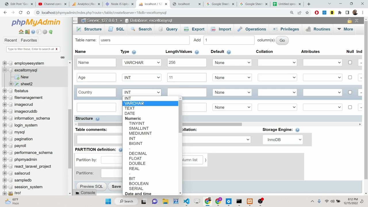 How to Import Google Sheet Data in MySQL Table & Database
