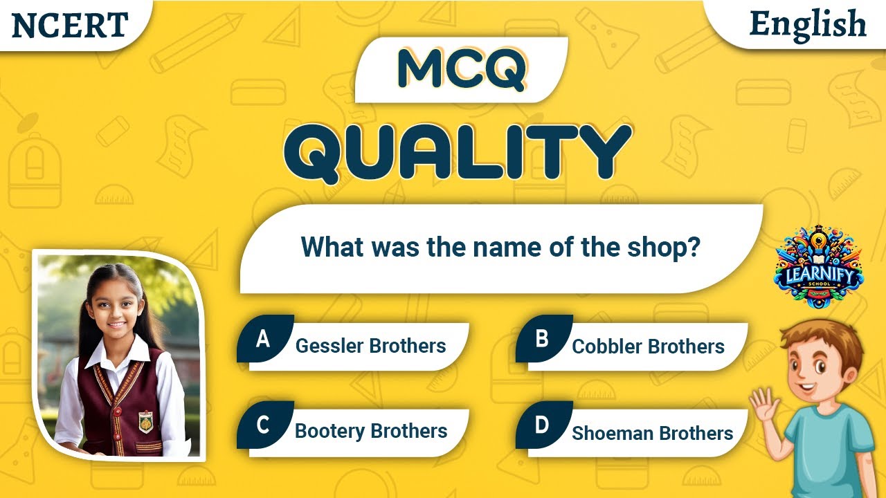 Quality Class 7 English Questions and Answers | Unit 5 | NCERT | MCQS | Honeycomb